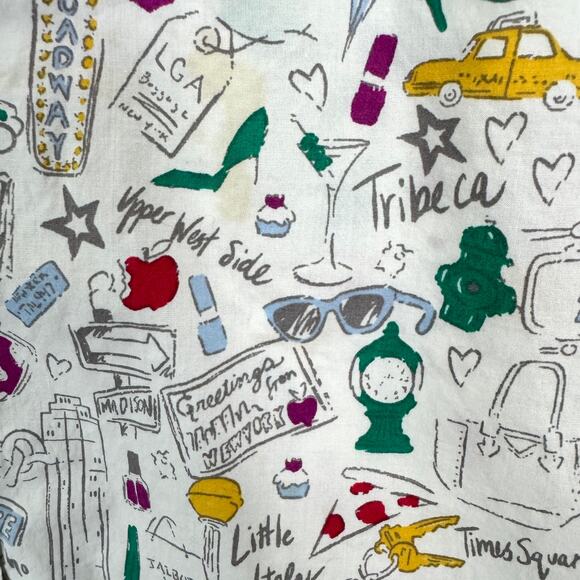 Talbots Womens Button Front Shirt Top Size L New York City 100% Cotton White - Picture 7 of 8